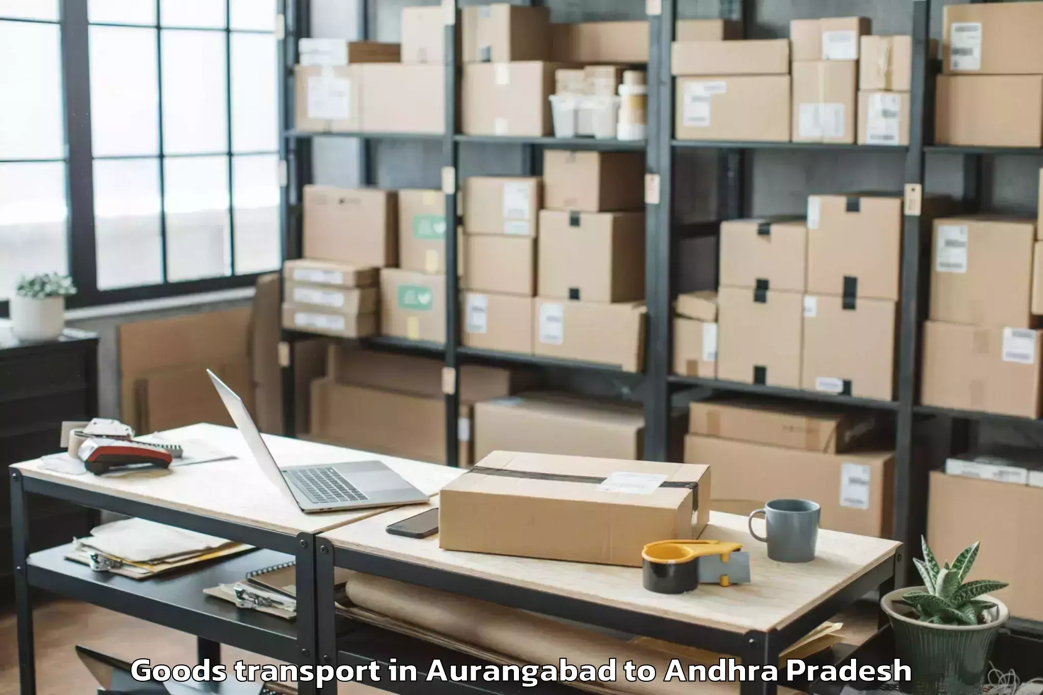 Easy Aurangabad to Akividu Goods Transport Booking